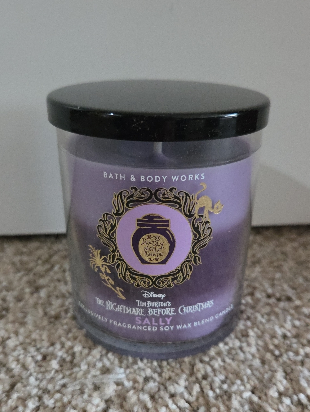 SALLY Layered Candle Nightmare Before Christmas + B&BW